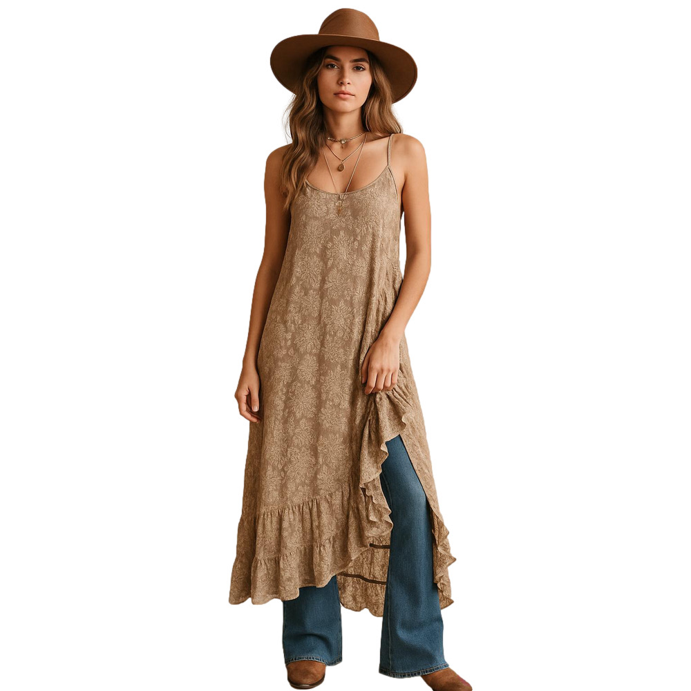 NWOT Cream Lace Layering Maxi Top/Dress One Size